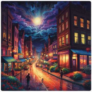 Фонари в ночи