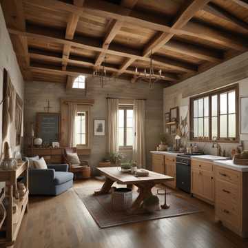 Eisen, Lehm, Bruchstein, Feuerholz