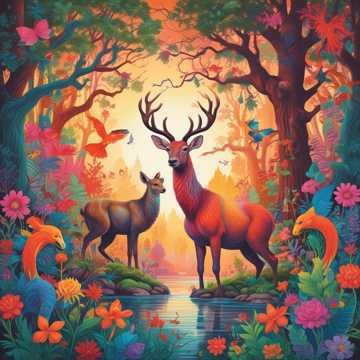 Ox Man and Dog Woman in Love