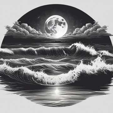 Waves in the Moonlight